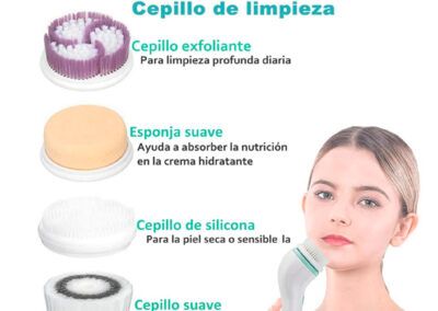 Cepillo facial eléctrico 4 en 1